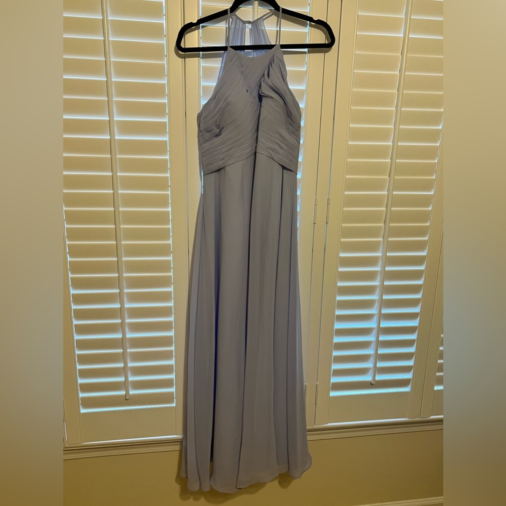 A azure bridesmaid dress